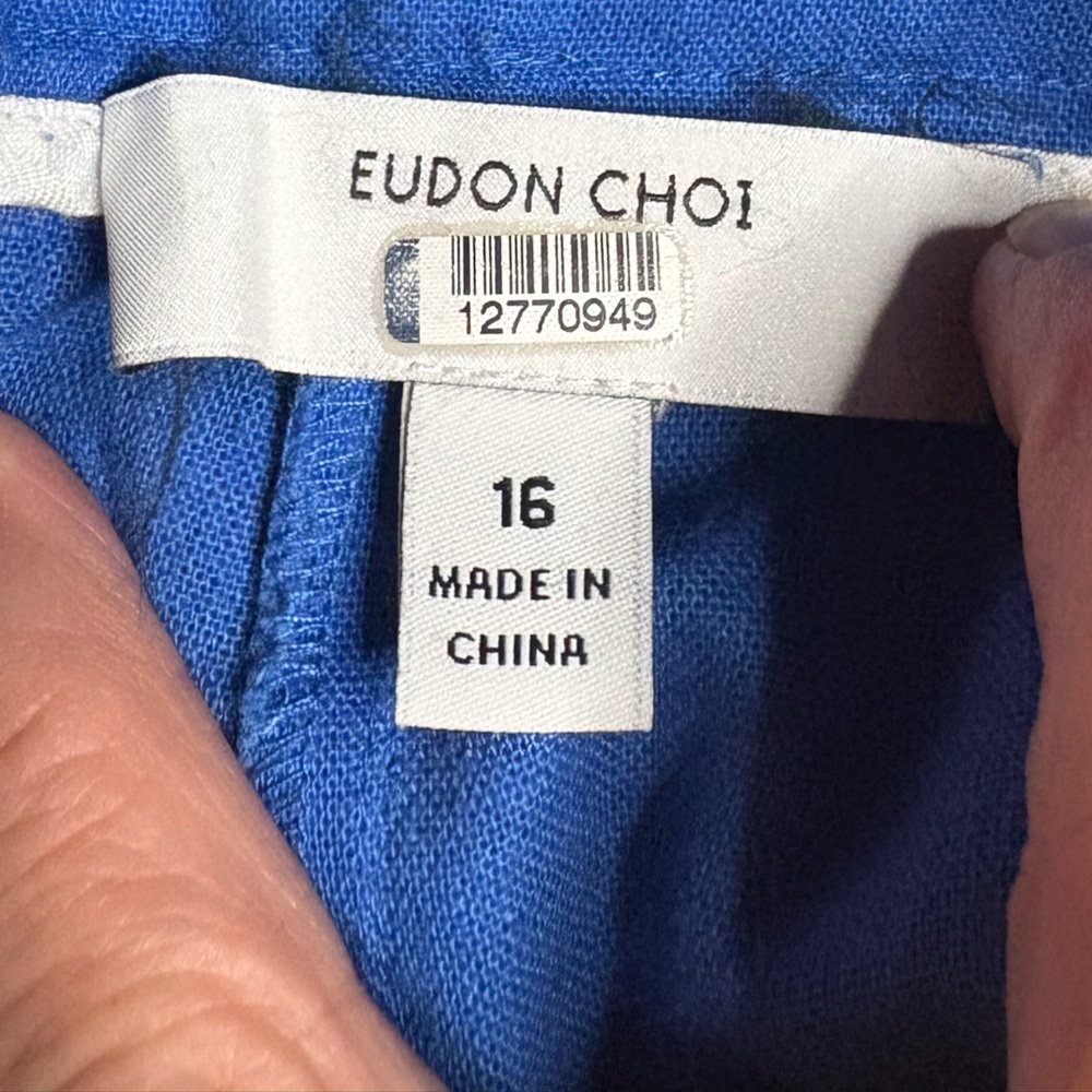 GUC Eudon Choi- Wide Leg Linen Trousers. Size 16 - Picture 8 of 13